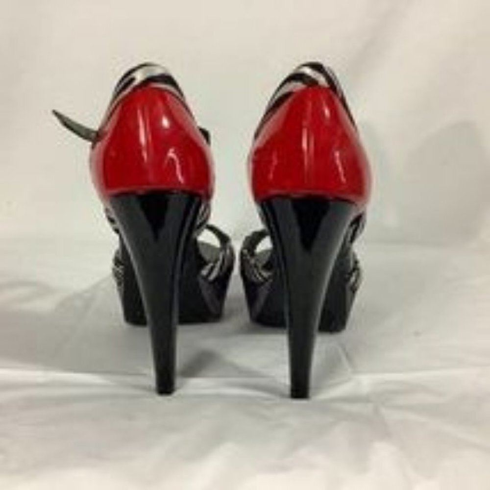 Guess 1.5" Platform 5" Stiletto Heels Open Toe Re… - image 3